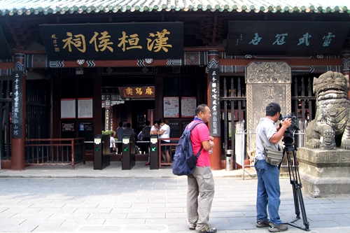 台媒拍摄阆中古城汉桓侯祠