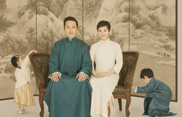 邓超婚礼五周年纪念日 孙俪晒最幸福的全家福