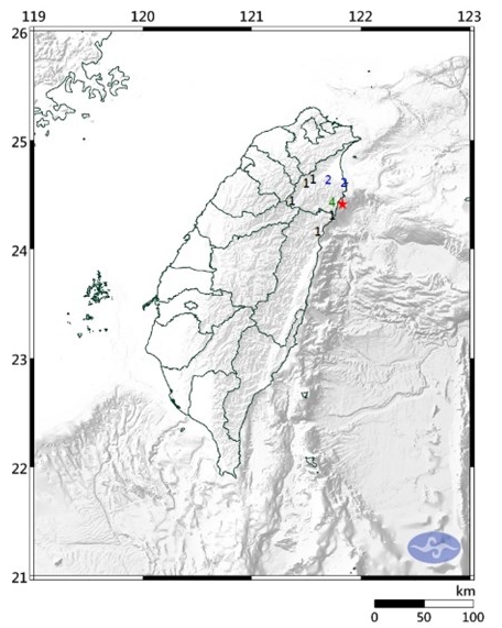 5级地震 最大震度4级_快讯_中国台湾网