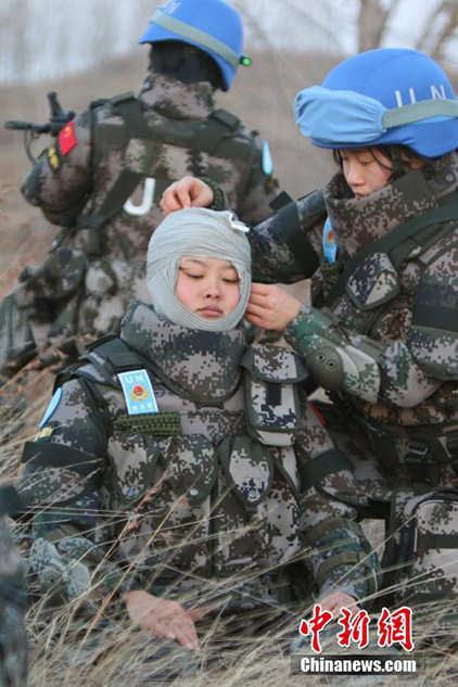 中国首个维和女子步兵班巾帼不让须眉