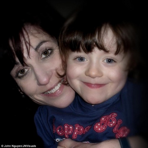 Killed: Janet Jordon, 48, and her six-year-old daughter Derin, were found dead in their Oxfordshire home