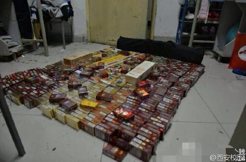 西安一大学生4年抽700多盒烟 价值超万元