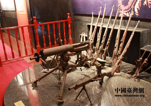 红军长征时使用的武器(中国台湾网 李丹 摄)